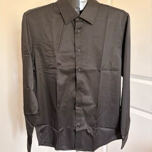 Men's Classic Black Dress Shirt NWOT!